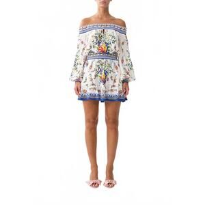 NEW CAMILLA off shoulder short dress in tiles darls